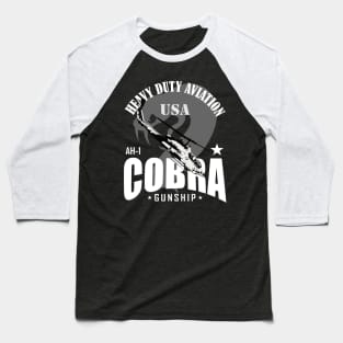 AH-1 Cobra - Helicopter Gunship Baseball T-Shirt